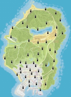 Detailed Enumeration of Signal Jammer Locations in Grand Theft Auto V